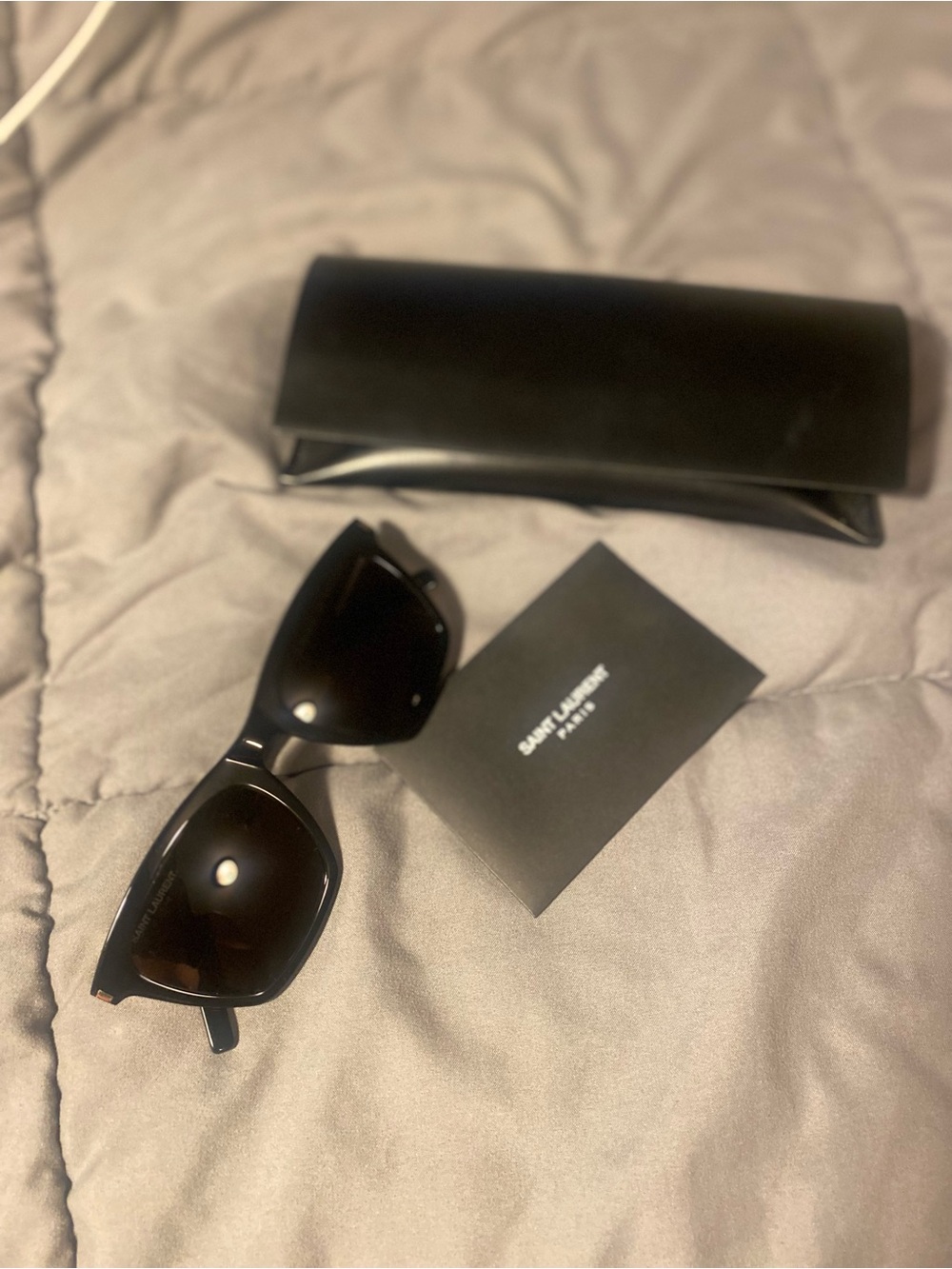 Saint Laurent Black Square Sunglasses